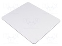 Mouse pad; white; Features: enables labelling; 250x210x3mm