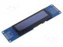 Display: OLED; graphical; 3.55"; 256x64; Dim: 157x40x1.6mm; white