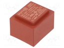 Transformer: encapsulated; 1VA; 230VAC; 24V; 42mA; Mounting: PCB