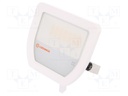 Lamp: LED flood light; 3000(typ)K; IP65; Body: white; 20W; Len: 1m