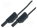 Test lead; PVC; 1.5m; black; 32A; Cond.cross sec: 2.5mm2