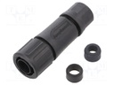 Connector: circular; Series: eco|mate Aquarius; plug; male; PIN: 4