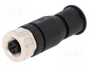 Plug; M12; PIN: 5; female; A code-DeviceNet / CANopen; for cable