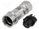Connector: circular; plug; female; PIN: 3; Buccaneer 6000; 16A; 277V