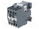 Contactor: 3-pole; NO x3; Auxiliary contacts: NO; 230VAC; 25A; DIN