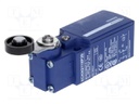 Limit switch; lever R 35,5mm, plastic roller Ø19mm; NO + NC