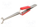 Tweezers; 155mm; V: self-locking