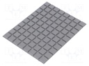 Self-adhesive foot; H: 3mm; grey; polyurethane; Shore hardness: 70