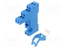 Relay Socket, DIN Rail, Panel, Screw, 8 Pins, 8 A, 250 V
