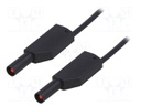 Test lead; PVC; 2m; black; 19A; 1kV; Cond.cross sec: 1mm2