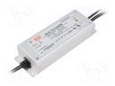 Power supply: switched-mode; LED; 75W; 75÷150VDC; 500mA; IP67; 700g