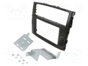 Radio frame; Mitsubishi; 2 DIN; black gloss
