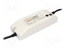 Power supply: switching; LED; 40W; 15VDC; 1.6÷2.67A; 90÷305VAC