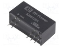 Isolated Board Mount DC/DC Converter, Regulated, ITE, 1 Output, 2 W, 12 V, 167 mA