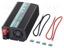 Converter: DC/AC; 1kW; Uout: 230VAC; Out: AC sockets 230V; 85%; 24V