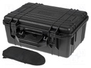 Suitcase: tool case; 380x260x160mm; ABS; IP67
