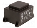 Transformer: encapsulated; 33VA; 230VAC; 12V; 12V; 1375mA; 1375mA