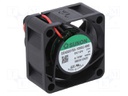 Fan: DC; axial; 12VDC; 40x40x20mm; 10.69m3/h; 16.5dBA; 5000rpm