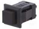 Switch: push-button; Pos: 2; SPST-NO; 1A/250VAC; black; none; 1.5kV