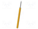 Test needle; Operational spring compression: 4mm; 5A; Ø: 0.8mm