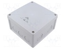Enclosure: junction box; IP66,IP67,IP69; grey; Cover colour: grey