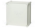 Enclosure: multipurpose; X: 278mm; Y: 278mm; Z: 130mm; SOLID; grey