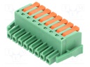 Connector: pluggable terminal block; plug; female; PL; 10A; 300V
