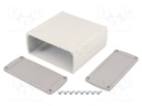 Enclosure: multipurpose; with panel; TEKAL; X: 106mm; Y: 110mm; grey