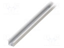 Profiles for LED modules; recessed; white; L: 1m; aluminium