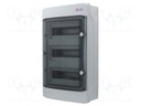 Enclosure: for modular components; IP65; light grey; Series: ECH