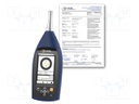 Meter: sound level; touch screen,LCD; Range: 21÷143dBA; IP20; 8GB
