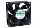 Fan: AC; axial; 230VAC; 80x80x25mm; 67.1(±5%)m3/h; 32.8dBA; Vapo