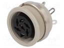Socket; DIN; female; PIN: 6; Layout: 240°; soldering