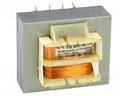 Transformer: mains; 8VA; 230VAC; 12V; 12V; 0.34A; 0.34A; IP00
