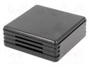 Enclosure: for alarms; X: 71mm; Y: 71mm; Z: 27mm; ABS; black