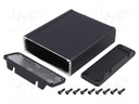 Enclosure: shielding; X: 104mm; Y: 120mm; Z: 32mm; aluminium; black