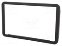 Radio mounting frame; Alfa Romeo; 2 DIN; black