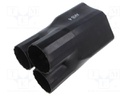 Cable breakout; 135/64mm; black; Diam.after shrinking: 60/26mm