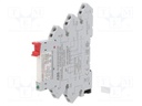Relay: interface; SPDT; Ucoil: 230VDC; Ucoil: 230VAC; Mounting: DIN
