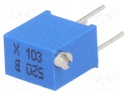 Potentiometer: mounting; multiturn; 10kΩ; 250mW; ±10%; linear