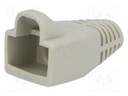 RJ45 plug boot; 6mm; Colour: light grey