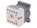 Contactor: 3-pole; NO x3; Auxiliary contacts: NC; 24VAC; 16A; IP20