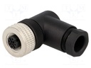 Plug; M12; PIN: 4; female; A code-DeviceNet / CANopen; for cable