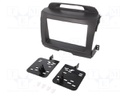 Radio mounting frame; Kia; 2 DIN; charcoal