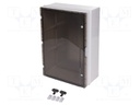 Enclosure: wall mounting; X: 511mm; Y: 711mm; Z: 253mm; ABS; IP65