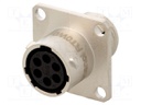 Connector: circular; Series: RT360; socket; female; PIN: 6; IP67