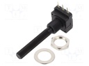 Potentiometer: shaft; single turn; 100kΩ; 200mW; THT; 6mm; plastic