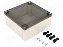 Enclosure: multipurpose; X: 130mm; Y: 130mm; Z: 60mm; MNX; grey; IK08