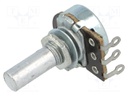 Potentiometer: shaft; single turn; 470Ω; 100mW; ±20%; 6mm; carbon