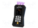 Meter: tachometer, LED stroboscope; Display: LCD 2,8"; IP52; 4.5h